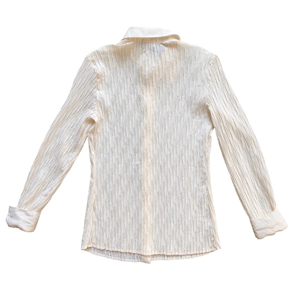 Cream Button Down Shirt - Picture 4 of 10